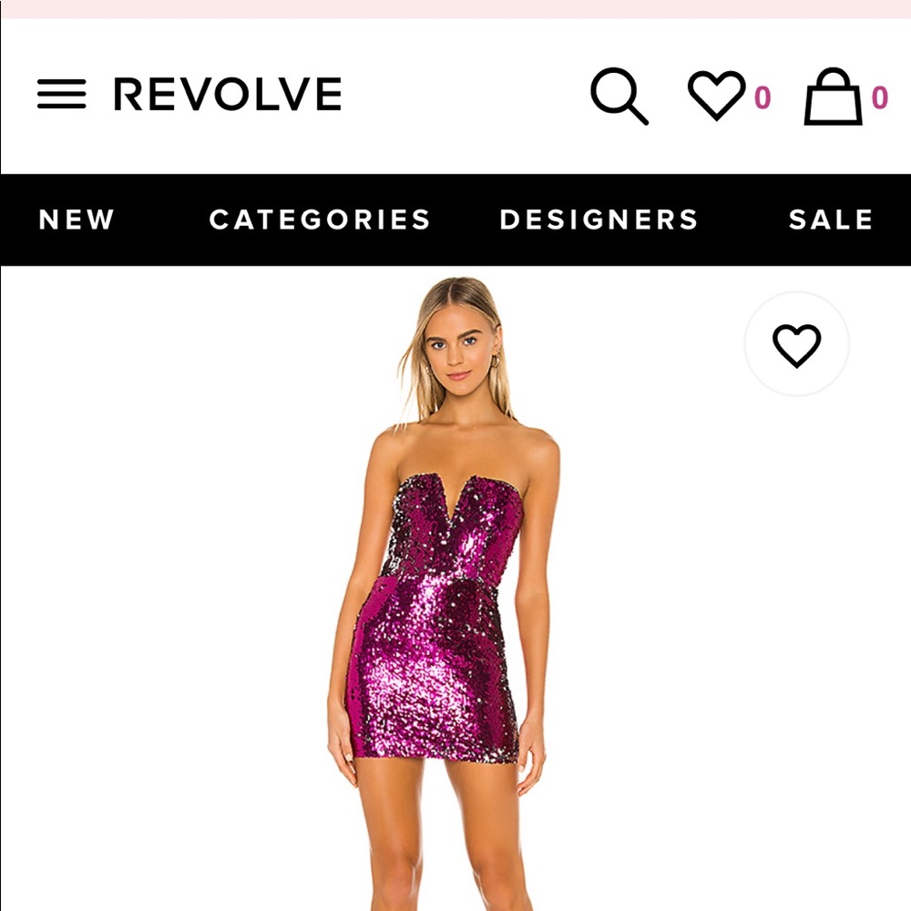 Pink/ silver sequin mini dress